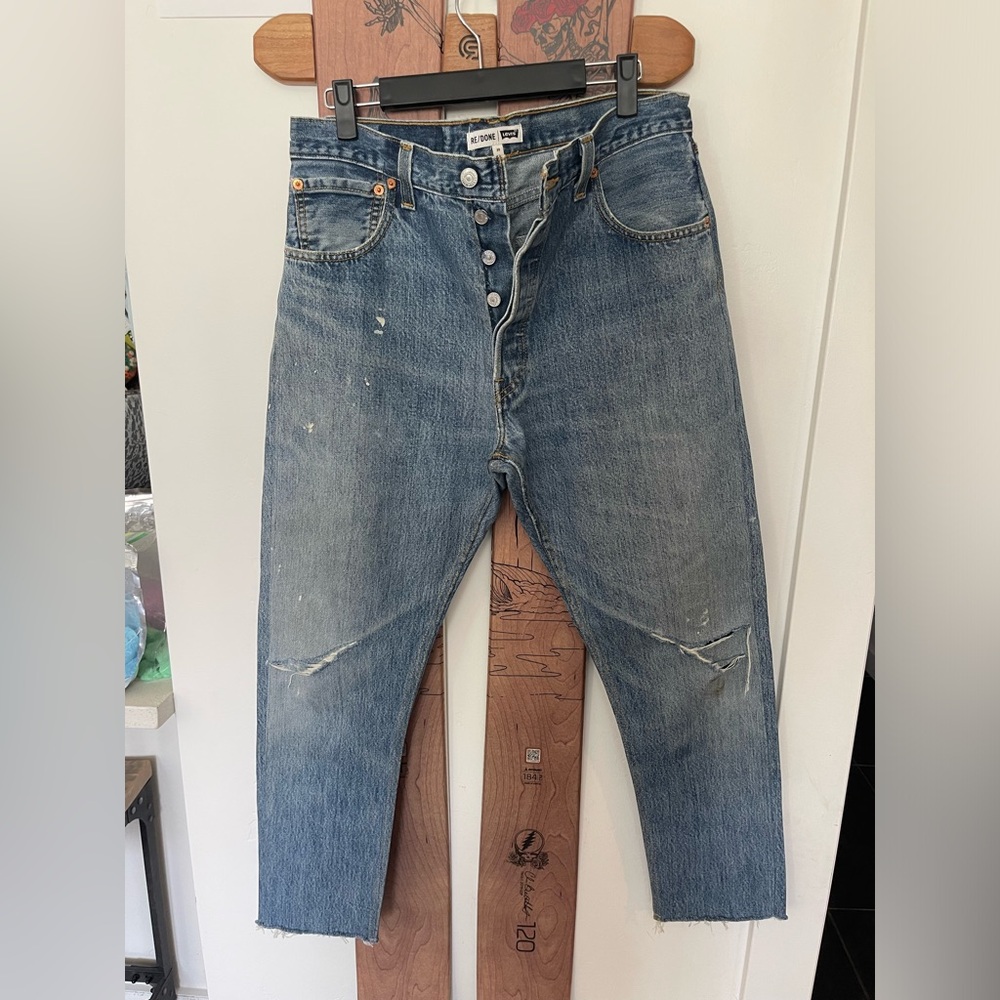 Re/Done Light Blue Denim Jeans